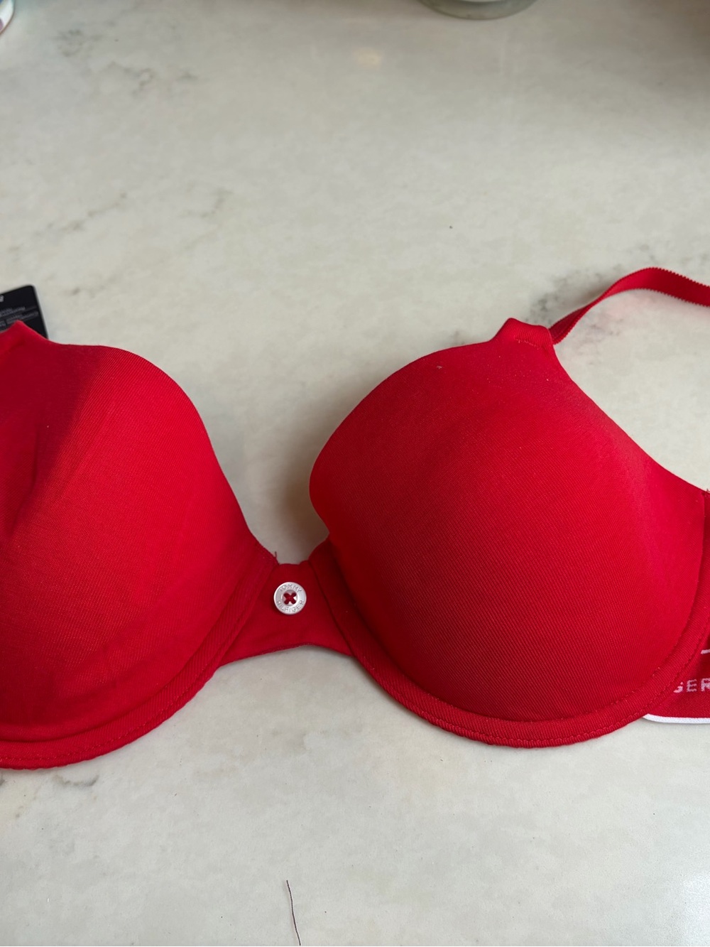 Tommy Hilfiger Red Padded T-Shirt Bra